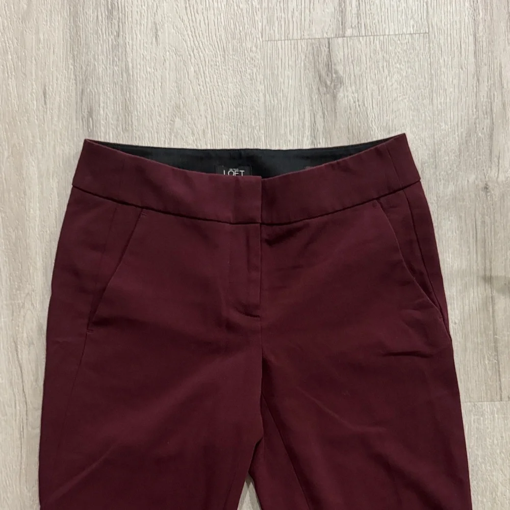 LOFT Deep Red Pants - Picture 2 of 4